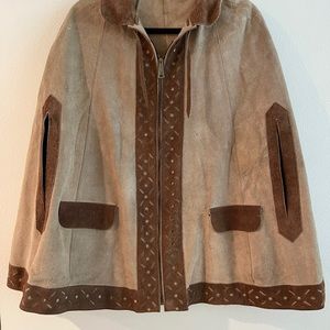 Vintage 1970’s Velasco Suede Poncho